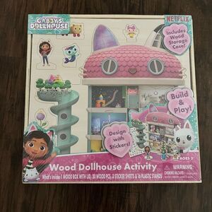 Gabby dollhouse wooden dollhouse activity set - new
